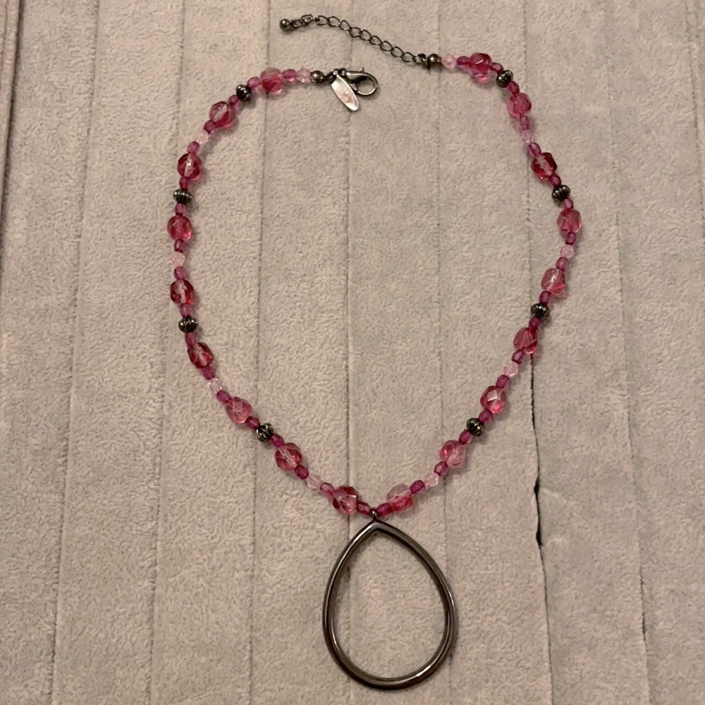 Purple Beaded Necklace